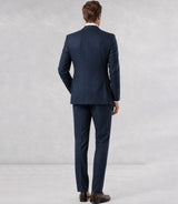 1930s Men's French Wool Double-Breasted 3 Piece Suit Back - Basaad Bespoke