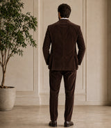 1940s Men's Corduroy Double Breasted Suit Back - Basaad Bespoke