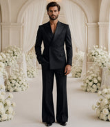 70s Men's Double Breasted 2 Piece Suit - Basaad Bespoke