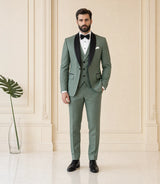 Men's Sage Green Tuxedo - Basaad Bespoke
