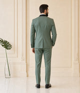 Men's Sage Green Tuxedo Back - Basaad Bespoke