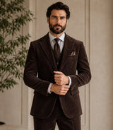 Shop 1940s Men's Corduroy Double Breasted Suit - Basaad Bespoke