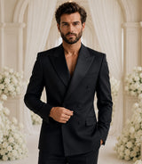 Shop 70s Men's Double Breasted 2 Piece Suit - Basaad Bespoke