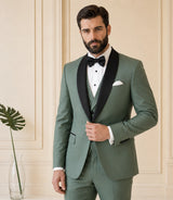 Shop Men's Sage Green Tuxedo - Basaad Bespoke