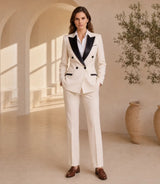 Women's Peak Lapel Business Formal Tuxedo - Basaad Bespoke