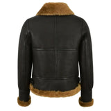 Women’s Black B3 Sheepskin Aviator Bomber Jacket