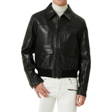 Men's Black Flight Pilot A2 Aviator Leather Jacket