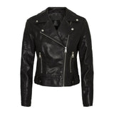 Women’s Black Asymmetrical Motorcycle Leather Jacket