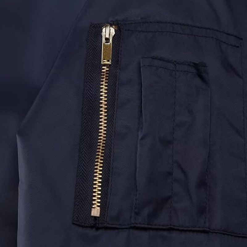 Men's Reversible Navy Blue MA-1 Bomber Jacket