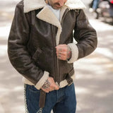 Rocky IV Sylvester Stallone Bomber Shearling Leather Jacket